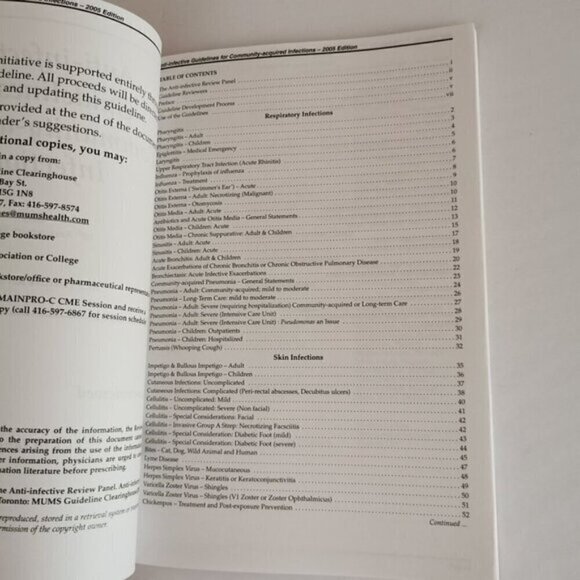 2005 Anti-Infective Guidelines Book Doctor Pharmacist Reference Medical Infect - Picture 4 of 9